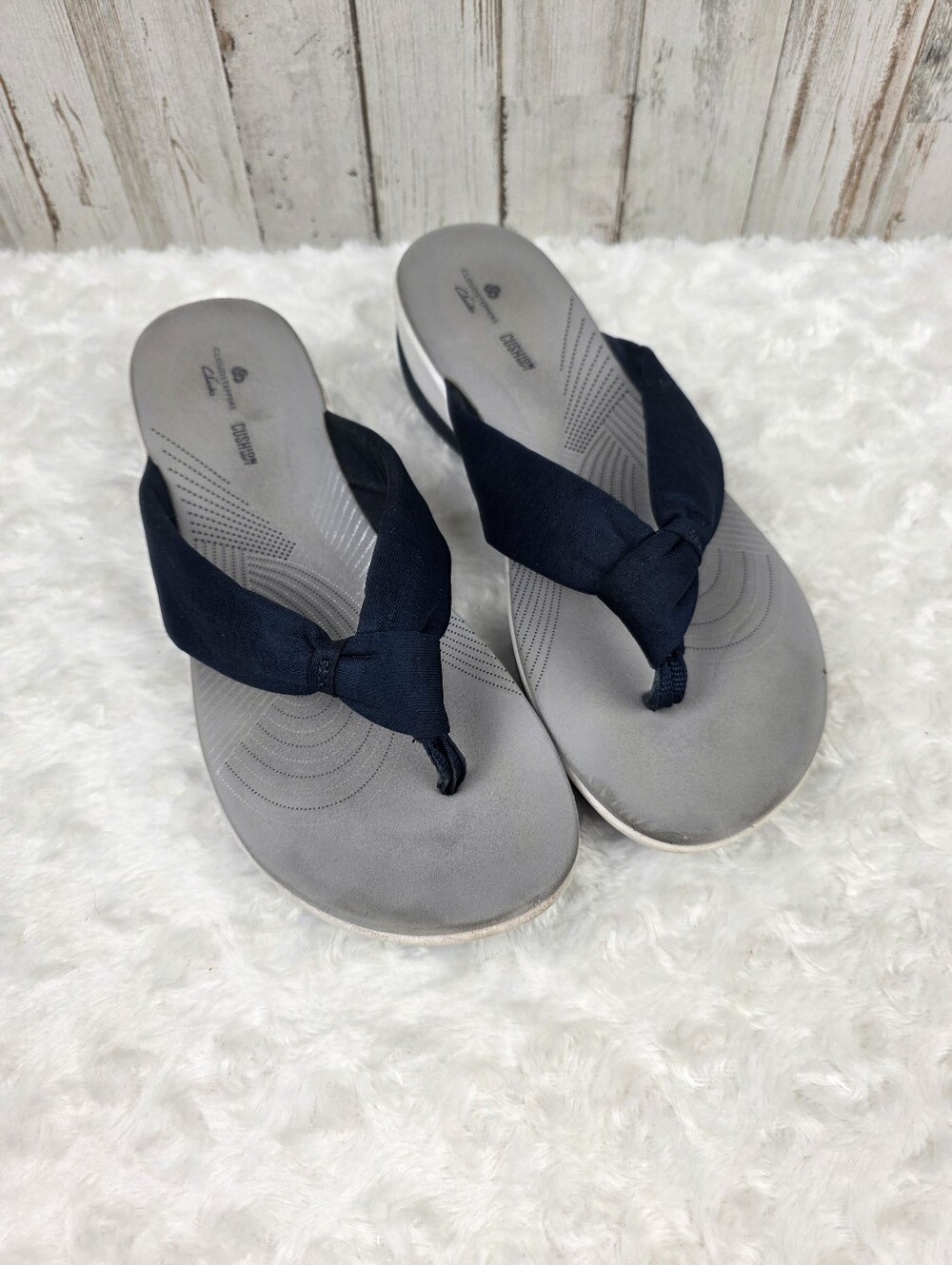Clarks Cloudsteppers Arla Glison Blue Women's Sandals Size 9